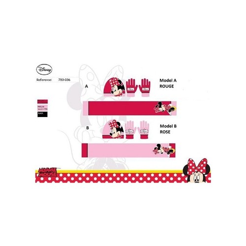 Set minnie disney bonnet - minnie,
