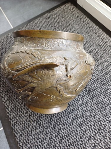 Grand vase dragon - vase, japon