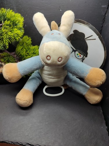 Doudou musical ane - musical, bleu