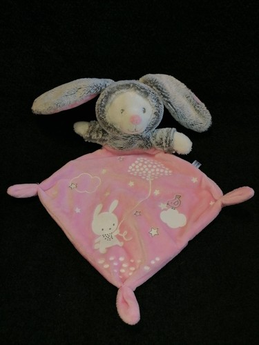 Doudou ours lapin - , rose