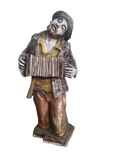 Statue terre cuite un - statue, en