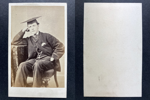 Jeune lauréat vintage cdv - jeune,