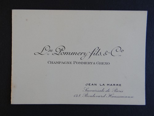 Ancienne carte visite - carte,