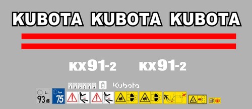 Kubota kx91 lot complet de - lot,