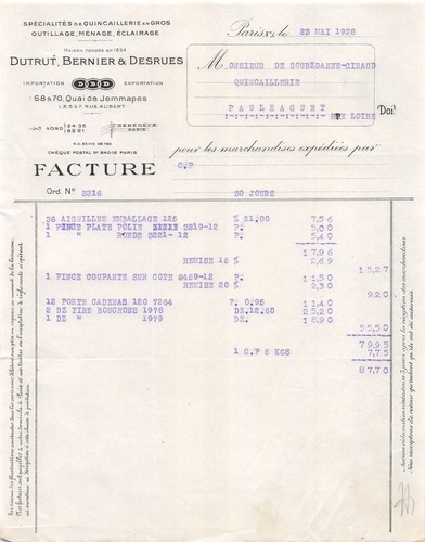 1928 specialites - 1928, de