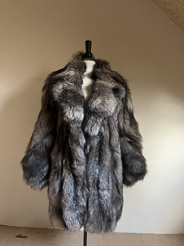 Manteau fourrure renard - fourrure, blanc