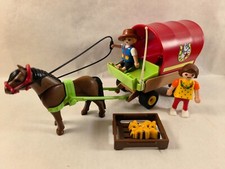 sympa Calèche et enfant 5228  Playmobil ( animaux , ferme , équestre    ) 0910