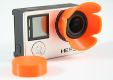 Pare-soleil pare-soleil GoPro Go Pro HERO 3, 3+, 4 lentilles pare-soleil orange