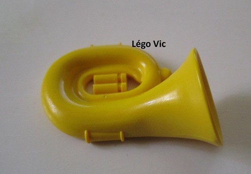 Lego 4434 tuba horn yellow - yellow, du