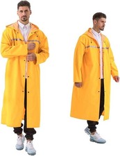 Poncho de Pluie Long Réutilisable Imperméable, Cape de Pluie, Randonnée, Velo,