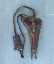 Etui cuir  P.08 Artillerie 1914-18 avec crosse  REPRODUCTION