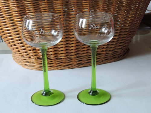 Lot verres vin - verres, blanc