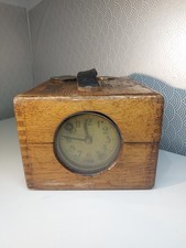 Magnifique Constateur Ancien Colombophile Pigeon Voyageur En Bois.