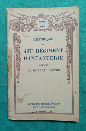 Historique 407è régiment - historique,