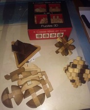 lot 8 casse tete en bois