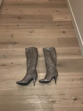 sublime bottes en cuir Gris Clair  marque Patrizia Peppe