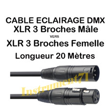 Câble DMX  XLR 3 Broches