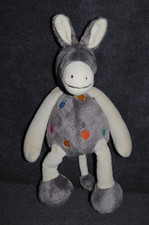 ?Doudou Ane MARESE Cheval Gris Pois Roge Bleu Jaune Peluche 30 Cm TTBE