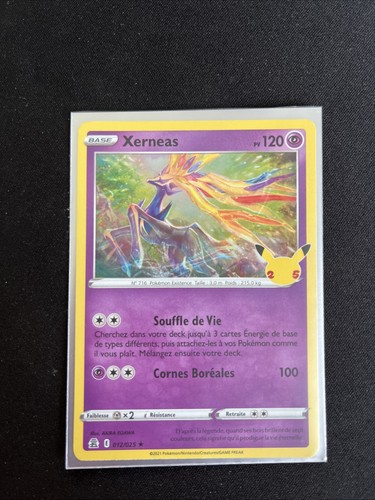 Carte pokémon xerneas 012 - carte, 012/25