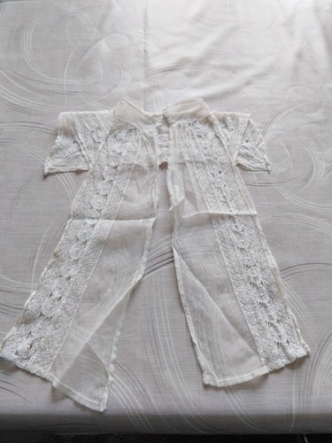 Plastron ancien dentelle - en,