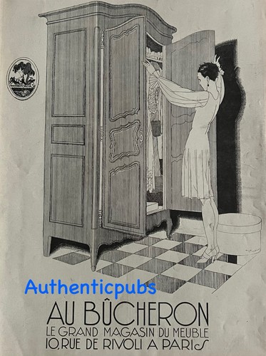 Publicite bucheron meuble - publicite, au