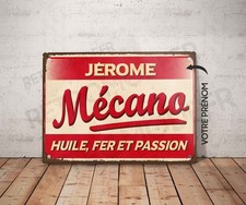 Plaque métal vintage garage