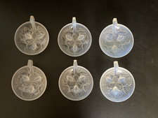 lot de 6 coupes en verre