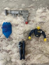 COPS N CROOKS LOT FIGURINE BARRICADE + ACCESSOIRES LOOSE BEL ÉTAT HASBRO 1988 !