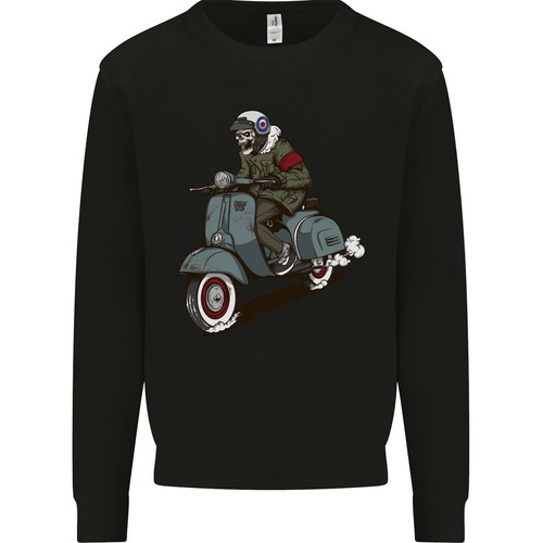 Sweat capuche scooter skull - À,