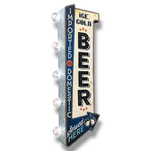 Vintage style beer marquee led - style,