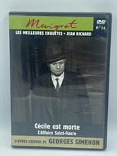 G. Simenon DVD JEAN RICHARD Collection MAIGRET LES MEILLEURES ENQUÊTES Numéro 15