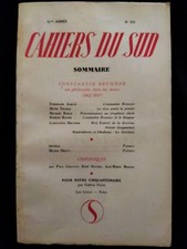 Cahiers du sud 51 ème Année