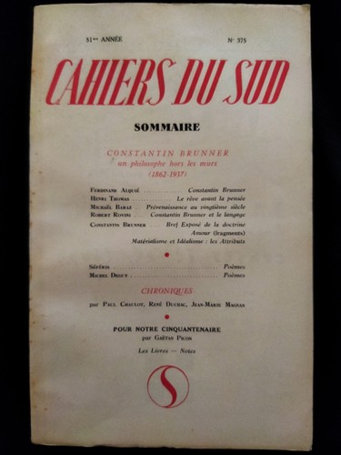 Cahiers sud ème - sud, année