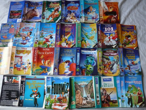 Lot jaquettes vhs dessins - lot,