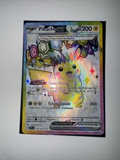 Carte Pokémon Pikachu EX Secrète 219/191 Étincelles Déferlantes EV08 FR NEUVE
