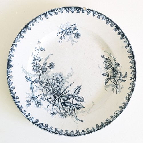 Assiette plate ancienne - , en