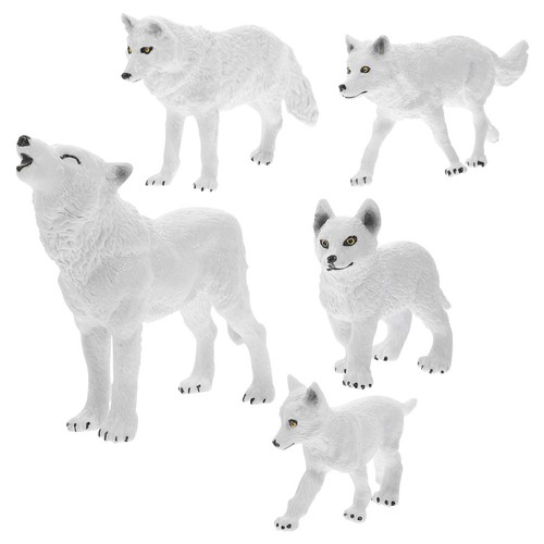 Pcs figures loup jouet - pcs,