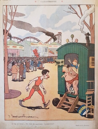 Cirque homme tronc - cirque, roulotte
