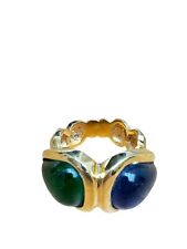 Yves Saint Laurent X Gripoix Vintage Gold color Ring   EU 56 / US 6 - 6,5