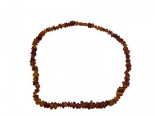 Collier ambre - couleur cognac