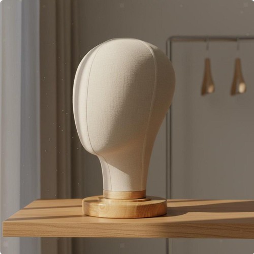 Tête mannequin textile - de,