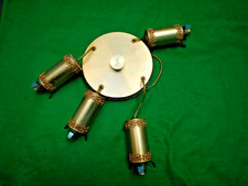 lustre cascade en métal doré