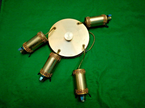 Lustre cascade métal doré - lustre,