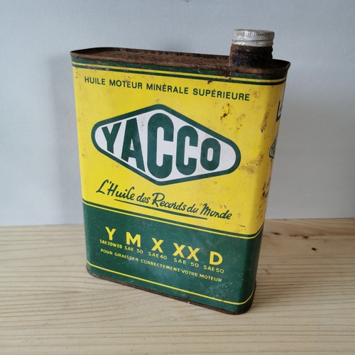 Ancien bidon huile vide - huile, yacco