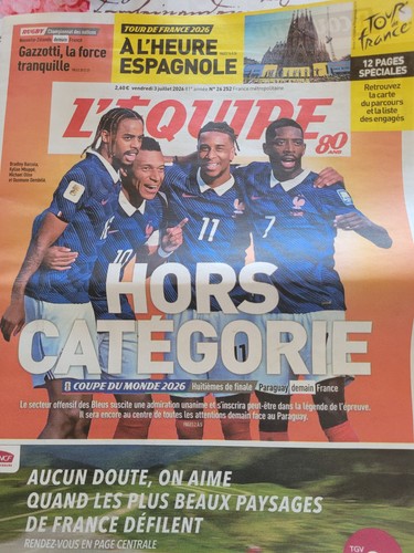 équipe journal 3 07 2026 - l'Équipe, 3/07/2026