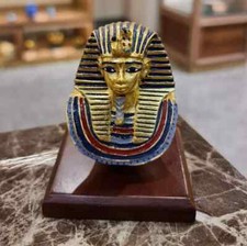 Small King Tut Mask on Wooden