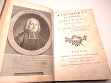 FRANCOIS BLANCHET APOLOGUES CONTES ORIENTAUX 1784 EO Portrait ARABIE ESPAGNE