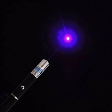 POINTEUR LASER BLEU VIOLET PUISSANT 1mW STYLO LONGUE PORTEE POINTER LAZER BLUE
