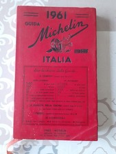 Guide Michelin ITALIA 1961 rouge Italie 