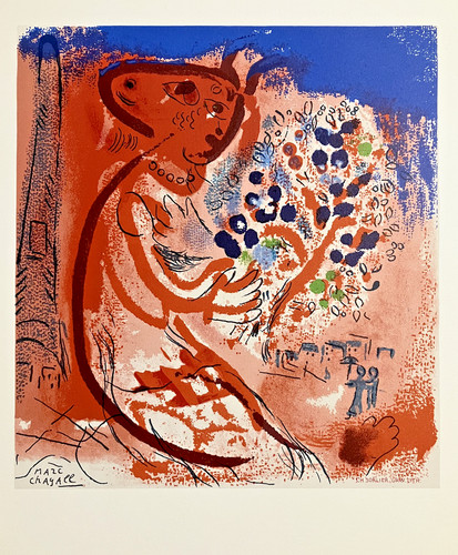 Lithographie marc chagall 1965 - chagall,